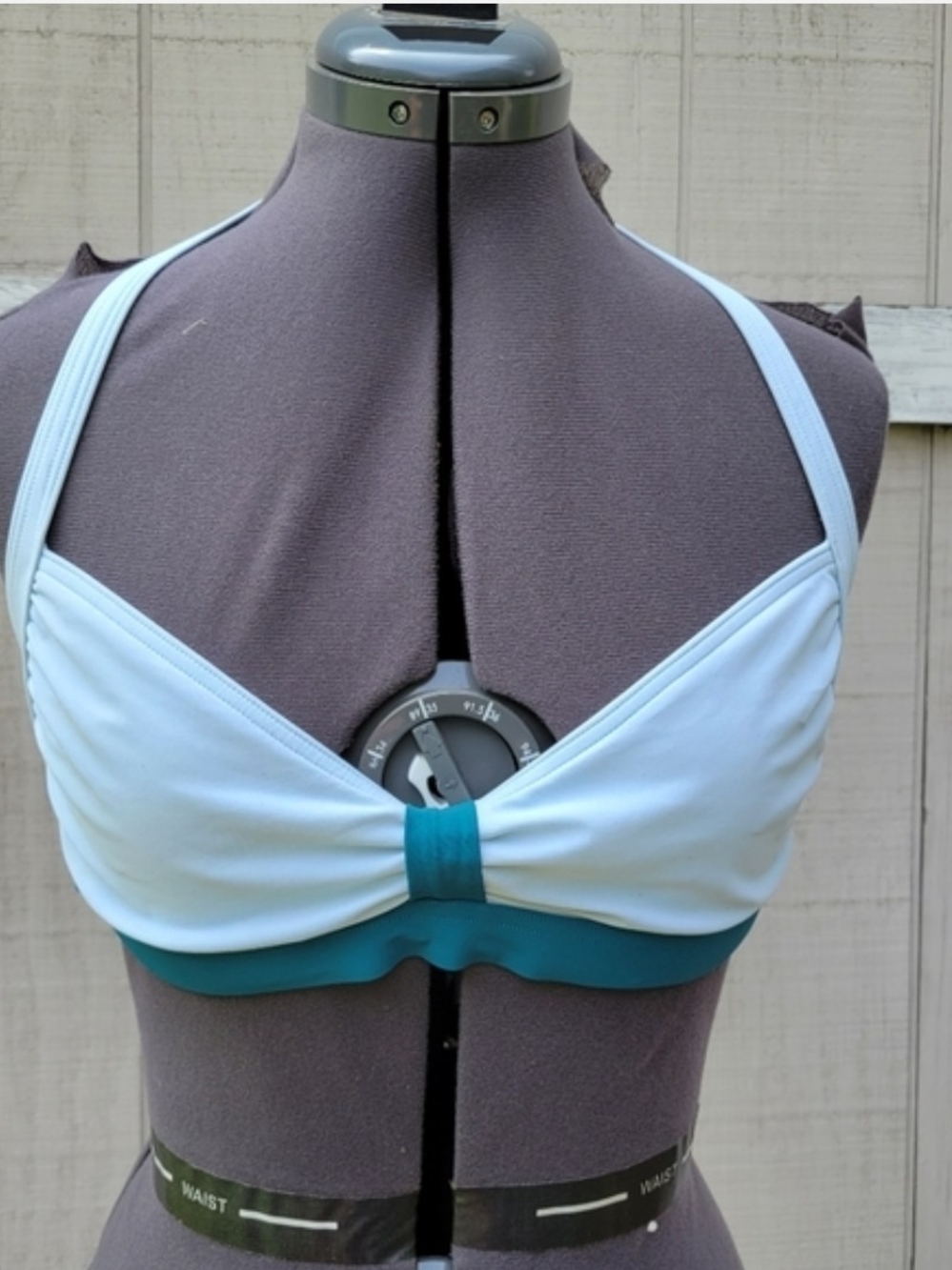 Vintage Calvin Klein Swimwear Swim Unlined Traingle Halter Top Bikini Top 14
